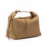 Women hand bag 037g suede nude