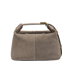 Women hand bag 037g suede sandstone