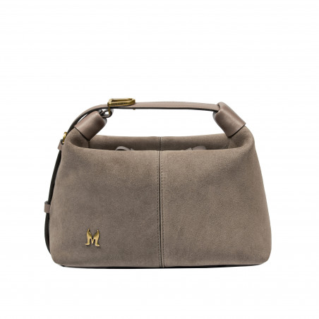 Women hand bag 037g suede sandstone