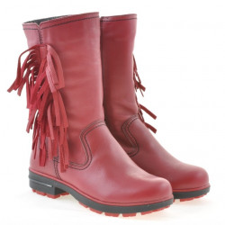 Children knee boots 3208 burgundy