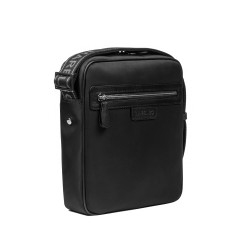 Geanta barbati de umar 304g 01 tesut black+napa black