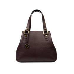 Women shoulder bag 004g black cherry