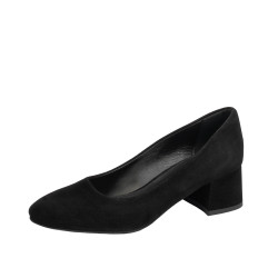 Women stylish, elegant shoes 1331 black velour