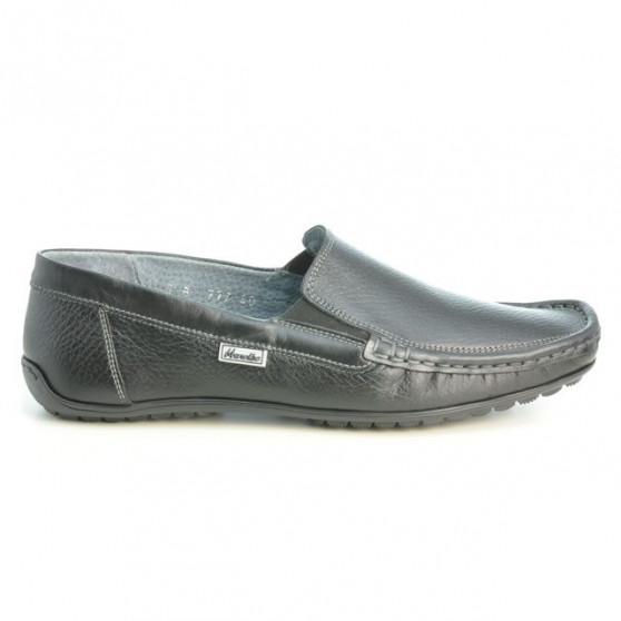 Men loafers, moccasins 777 biz black