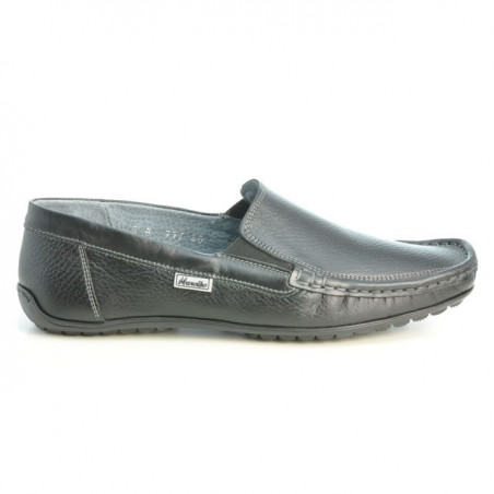 Men loafers, moccasins 777 biz black
