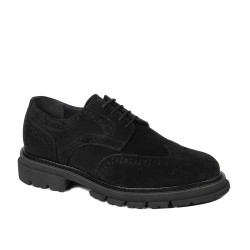 Men casual shoes 989 black velour 01