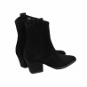 Ghete cu toc dama 1411-1 black velour