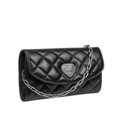 Women shoulder bag 048g 01 black napa