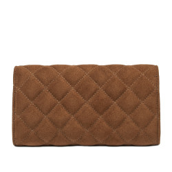 Women shoulder bag 048g suede brown