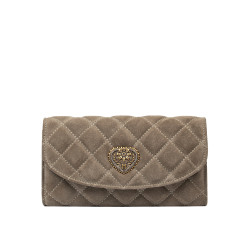 Women shoulder bag 048g suede sandstone