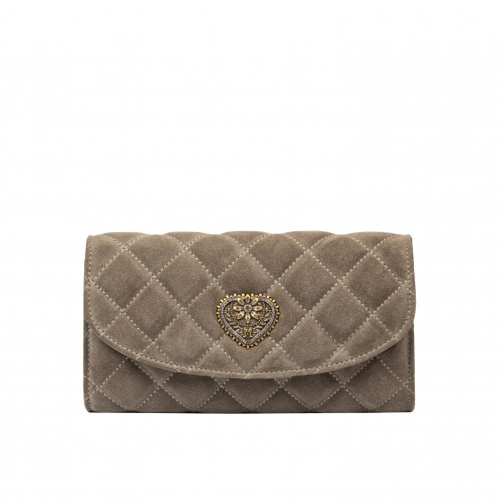 Women shoulder bag 048g suede sandstone