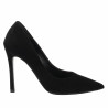 Women stylish, elegant shoes 1302 black velour