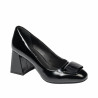 Women stylish, elegant shoes 1324 patent black