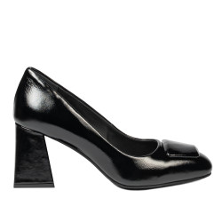 Women stylish, elegant shoes 1324 patent black
