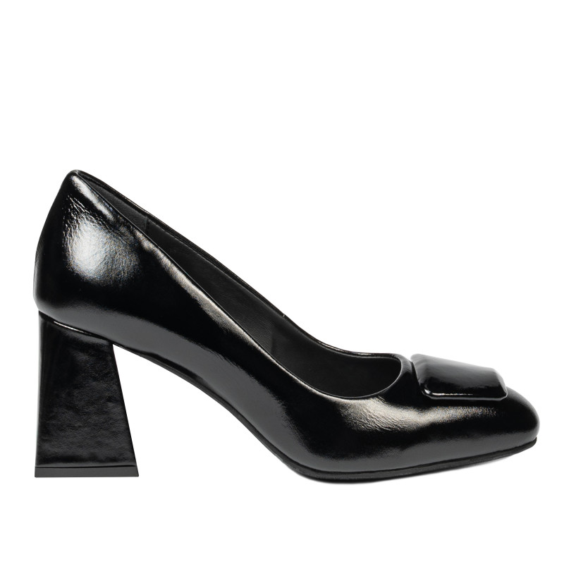 Women stylish, elegant shoes 1324 patent black