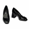 Women stylish, elegant shoes 1324 patent black