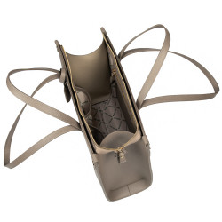 Women shoulder bag 047g taupe caviar