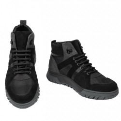 Men boots 4153 bufo black+gray