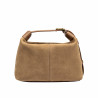 Women hand bag 037-1g suede nude