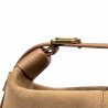 Women hand bag 037-1g suede nude