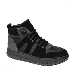 Teenagers boots 4012 bufo black+gray