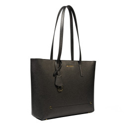 Women shoulder bag 034g black caviar
