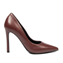 Women stylish, elegant shoes 1302 brown