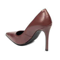 Women stylish, elegant shoes 1302 brown