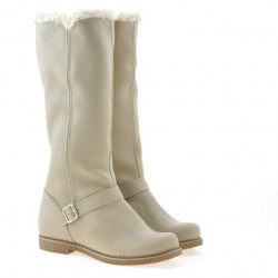 Women knee boots 3248 biz beige