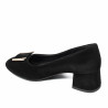 Women stylish, elegant shoes 1321 black velour