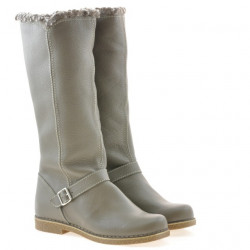 Women knee boots 3248 biz kaki