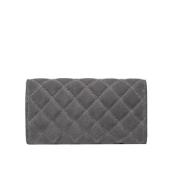 Women shoulder bag 048g 01 suede gray