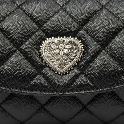 Women shoulder bag 048g 01 black caviar