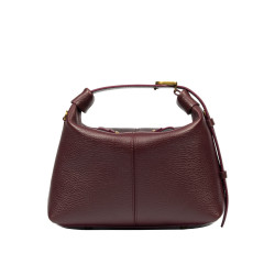 Women hand bag 037-1g burgundy