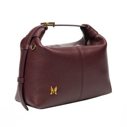 Women hand bag 037-1g burgundy
