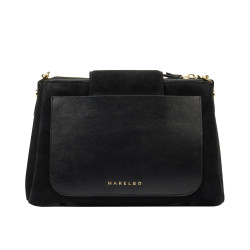 Women shoulder bag 051g black camoscio