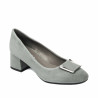 Women stylish, elegant shoes 1321 gray velour