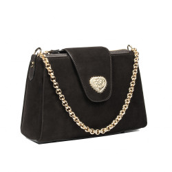 Women shoulder bag 051g espresso camoscio