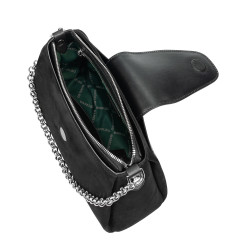 Women shoulder bag 051g 01 black camoscio