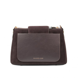 Women shoulder bag 051g coffe camoscio