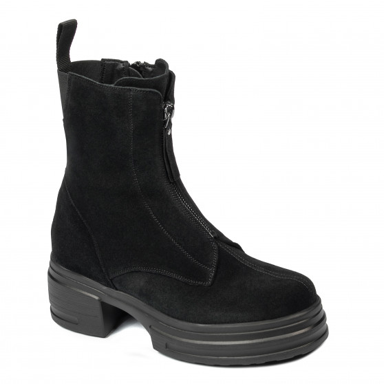 Women boots 3418 black velour