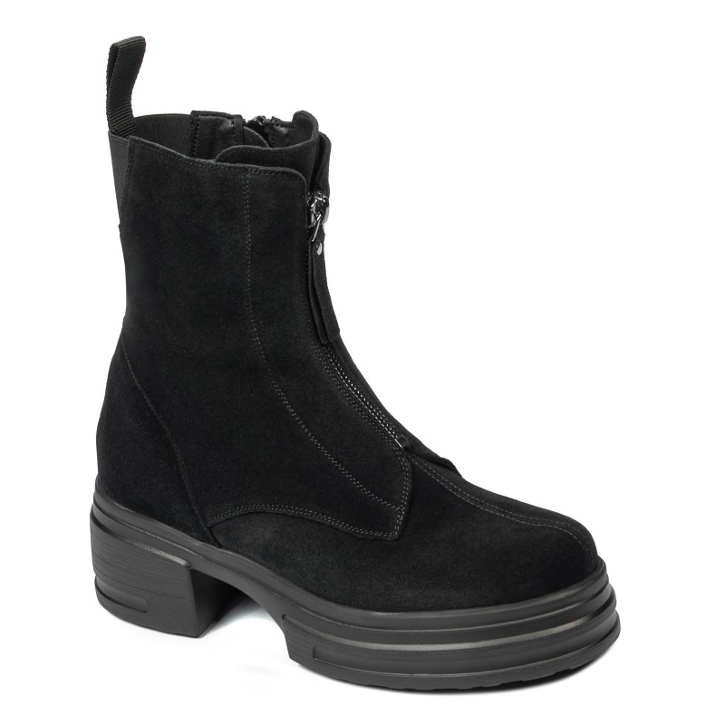 Women boots 3418 black velour