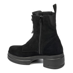 Women boots 3418 black velour