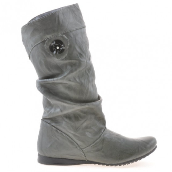 Women knee boots 257 crep gray