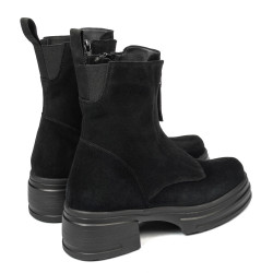 Women boots 3418 black velour