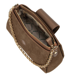 Women shoulder bag 051g camoscio latte