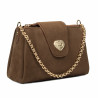 Women shoulder bag 051g camoscio latte