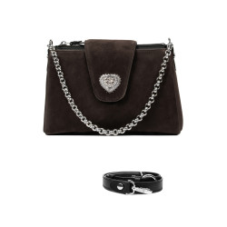 Women shoulder bag 051g 01 camoscio taupe dust