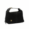 Women hand bag 037-1g suede black
