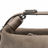 Women hand bag 037-1g 01 suede sandstone